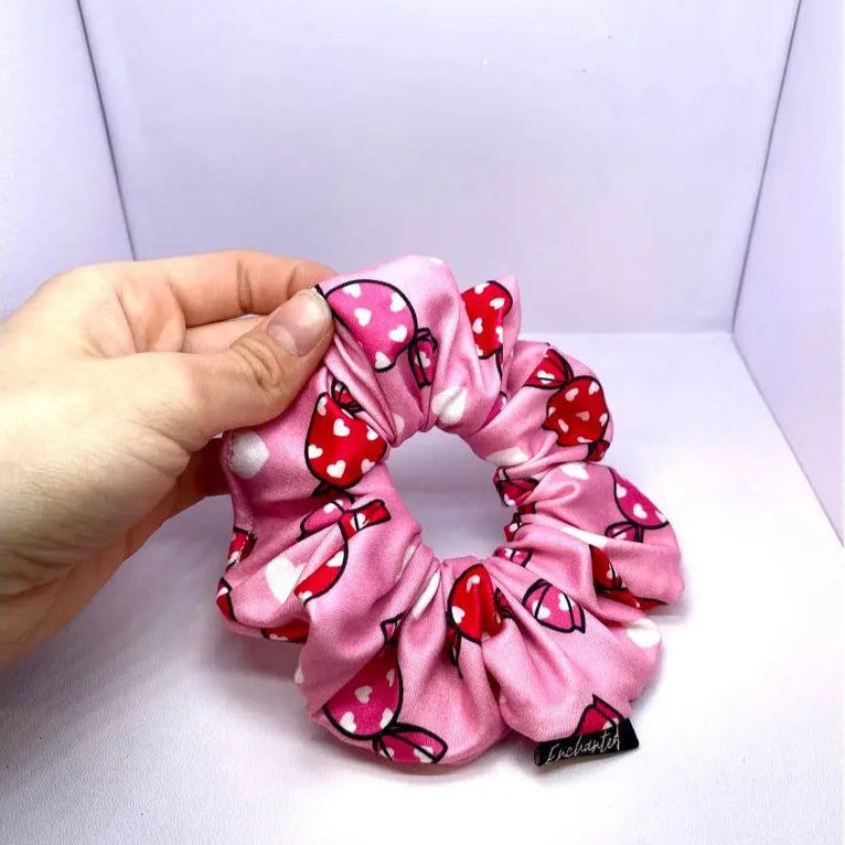 Mini Pink Candy Valentine's Day Scrunchie Enchanted Scrunch