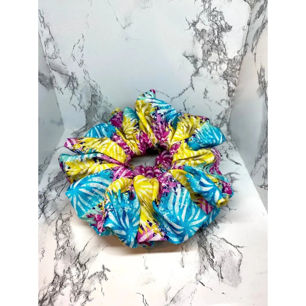 Cheer Pom Poms Scrunchie