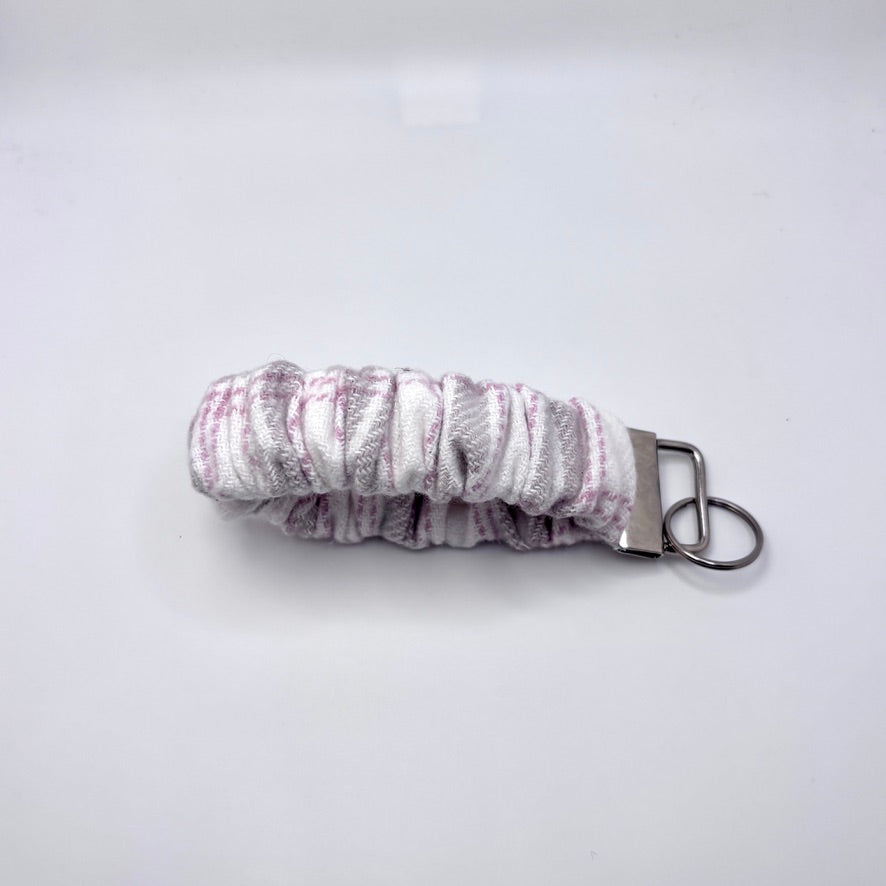 Pink Plaid Valentine's Day Scrunchie Wristlet