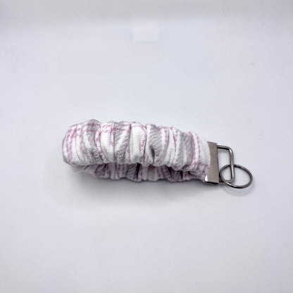 Pink Plaid Valentine's Day Scrunchie Wristlet