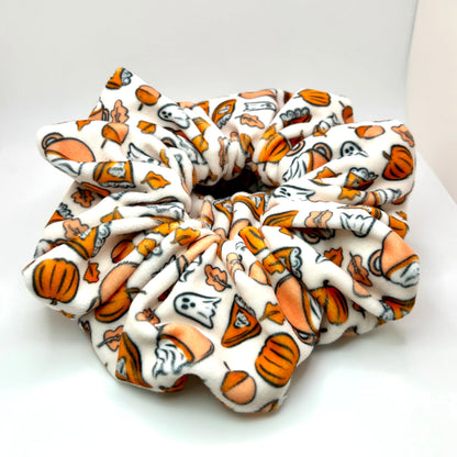 Spooky Pumpkin Spice Minky Scrunchie Enchanted Scrunch