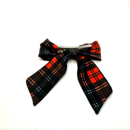 Red and Black Christmas Bow