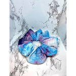 Load image into Gallery viewer, Blue &amp; Purple Tie Dye Ribbed Scrunch
