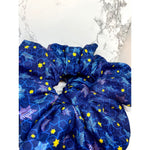 Load image into Gallery viewer, Dark Blue Hanukkah Scrunchie
