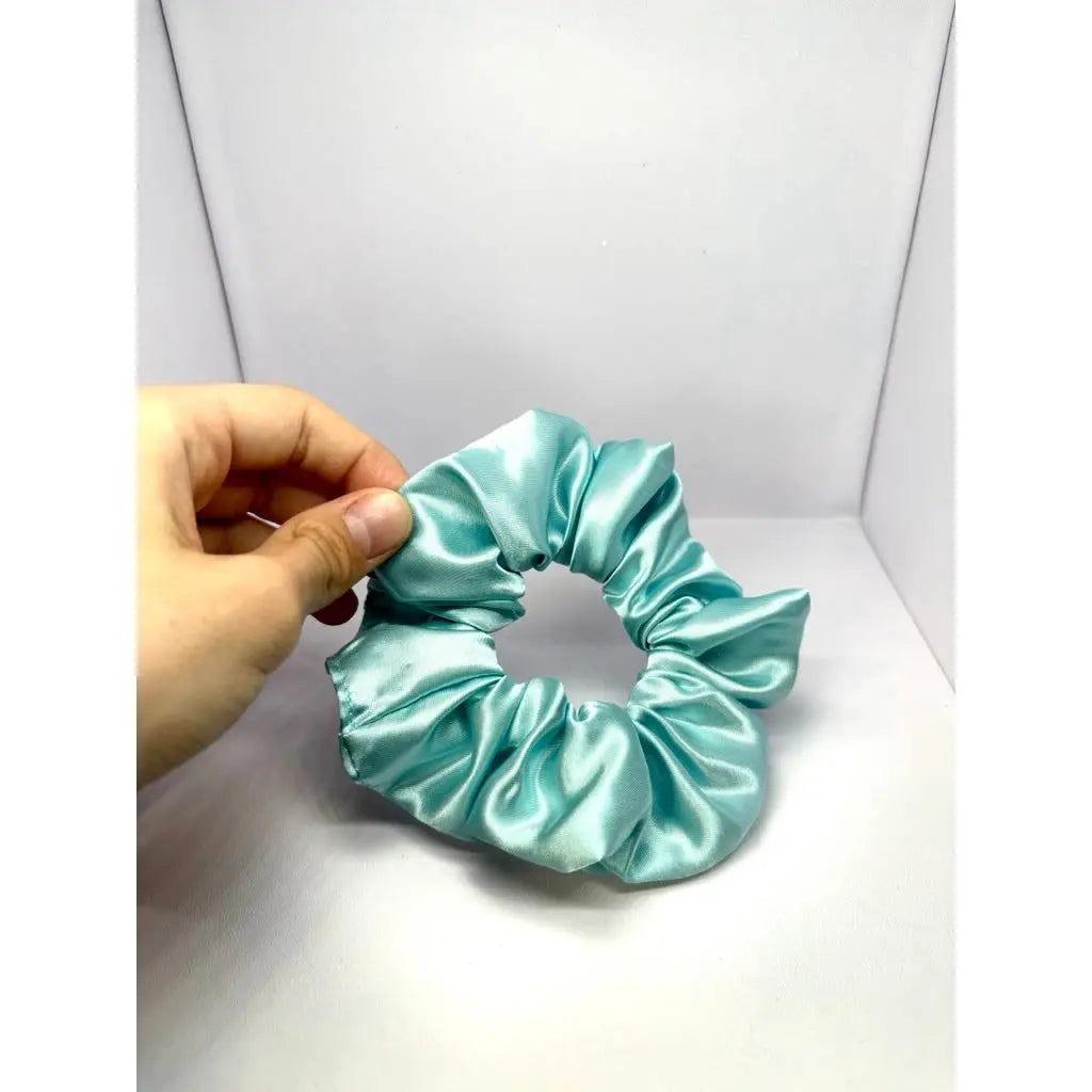 Mini Seafoam Green Silk Scrunchie enchantedscrunch