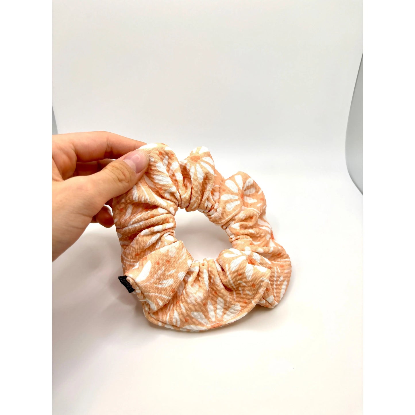 Mini Pink Floral Spring Bullet Scrunchie