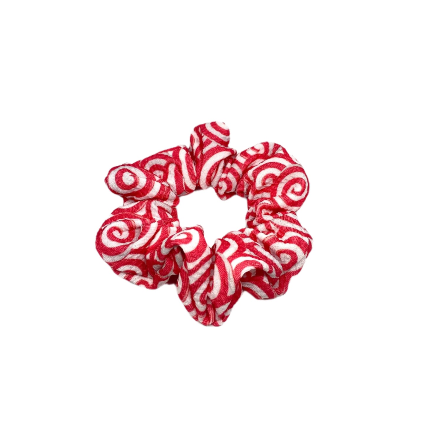 Mini Candy Cane Swirl Christmas Bullet Scrunchie Enchanted Scrunch