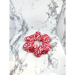 Load image into Gallery viewer, Mini Candy Cane Swirl Christmas Bullet Scrunchie
