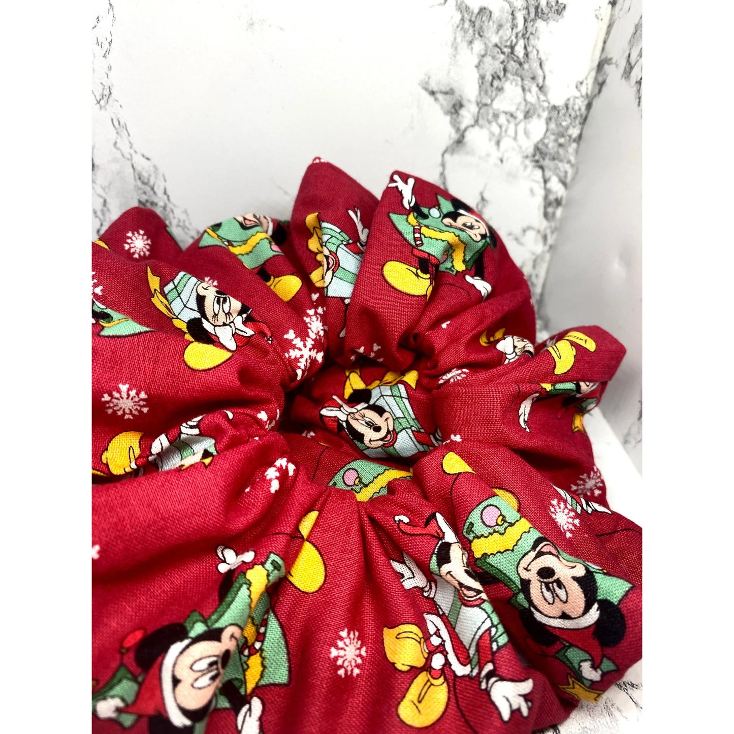 Red Christmas Mouse Scrunchie Enchanted Scrunch