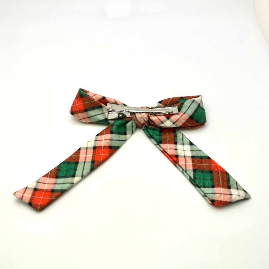 Red & Green Plaid Christmas Bow