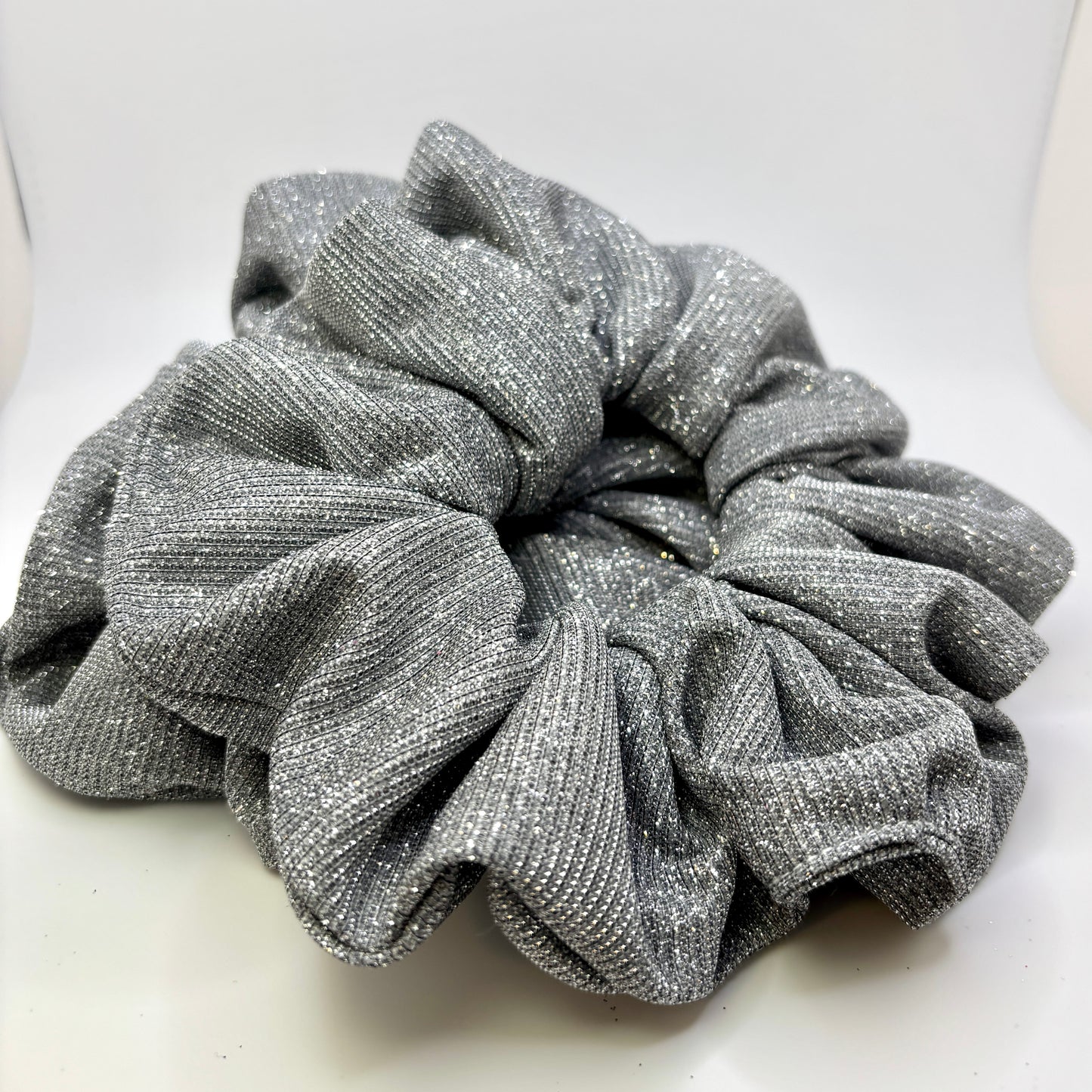 Silver Sparkle Scrunchie