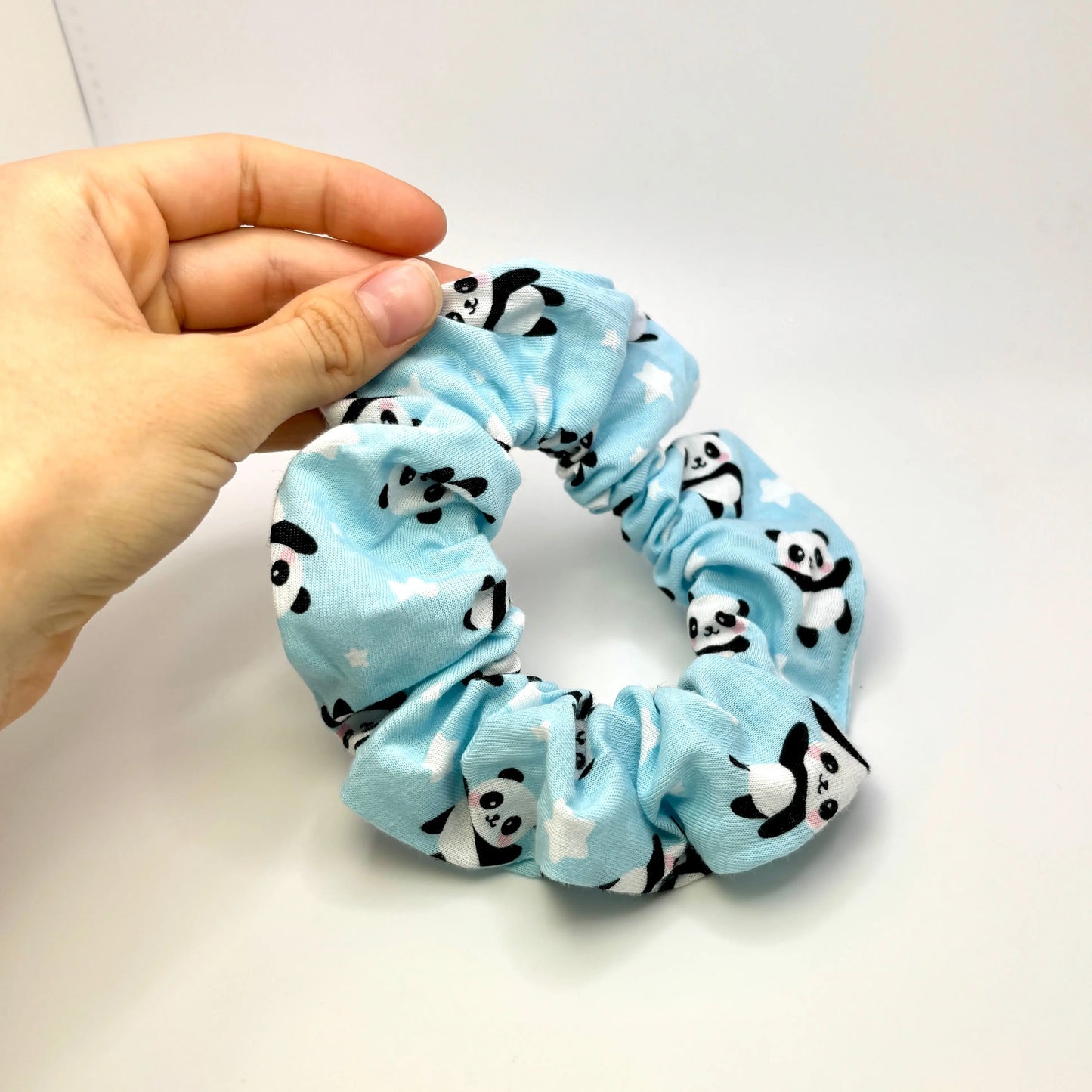 Mini Blue Panda Scrunchie enchantedscrunch