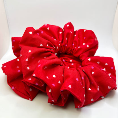 Red Hearts Valentine's Day Scrunchie