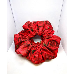 Red Roses Valentine's Day Scrunchie