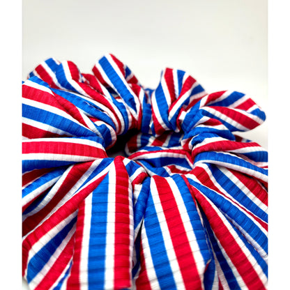 Striped 4th of July Ribbed Scrunchie enchantedscrunch