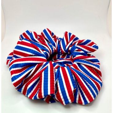 Striped 4th of July Ribbed Scrunchie enchantedscrunch