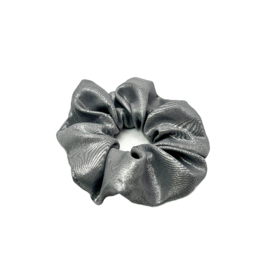 Mini Shimmery Grey Scrunchie