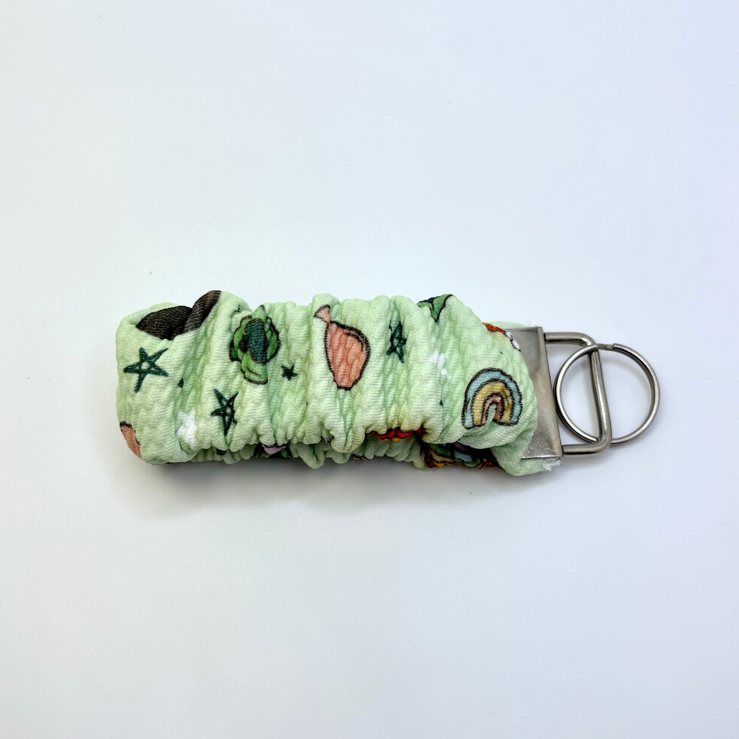 Pastel Green Lucky Charms Scrunchie Wristlet