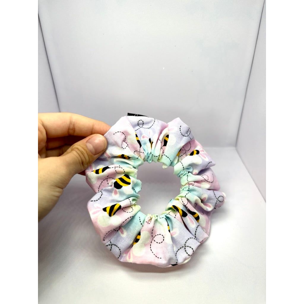 Mini Pastel Bees Easter Scrunchie Enchanted Scrunch