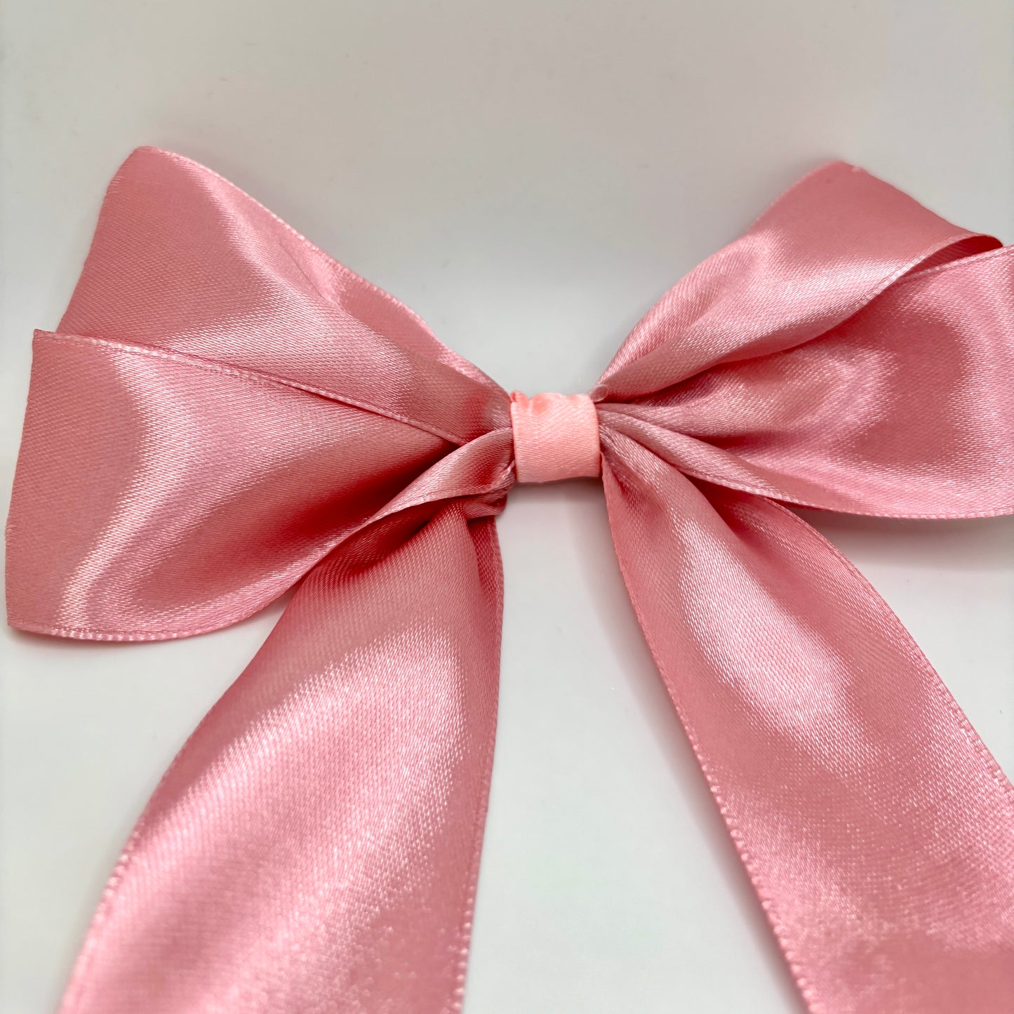 Pink Silk Valentine's Day Double Long Bow