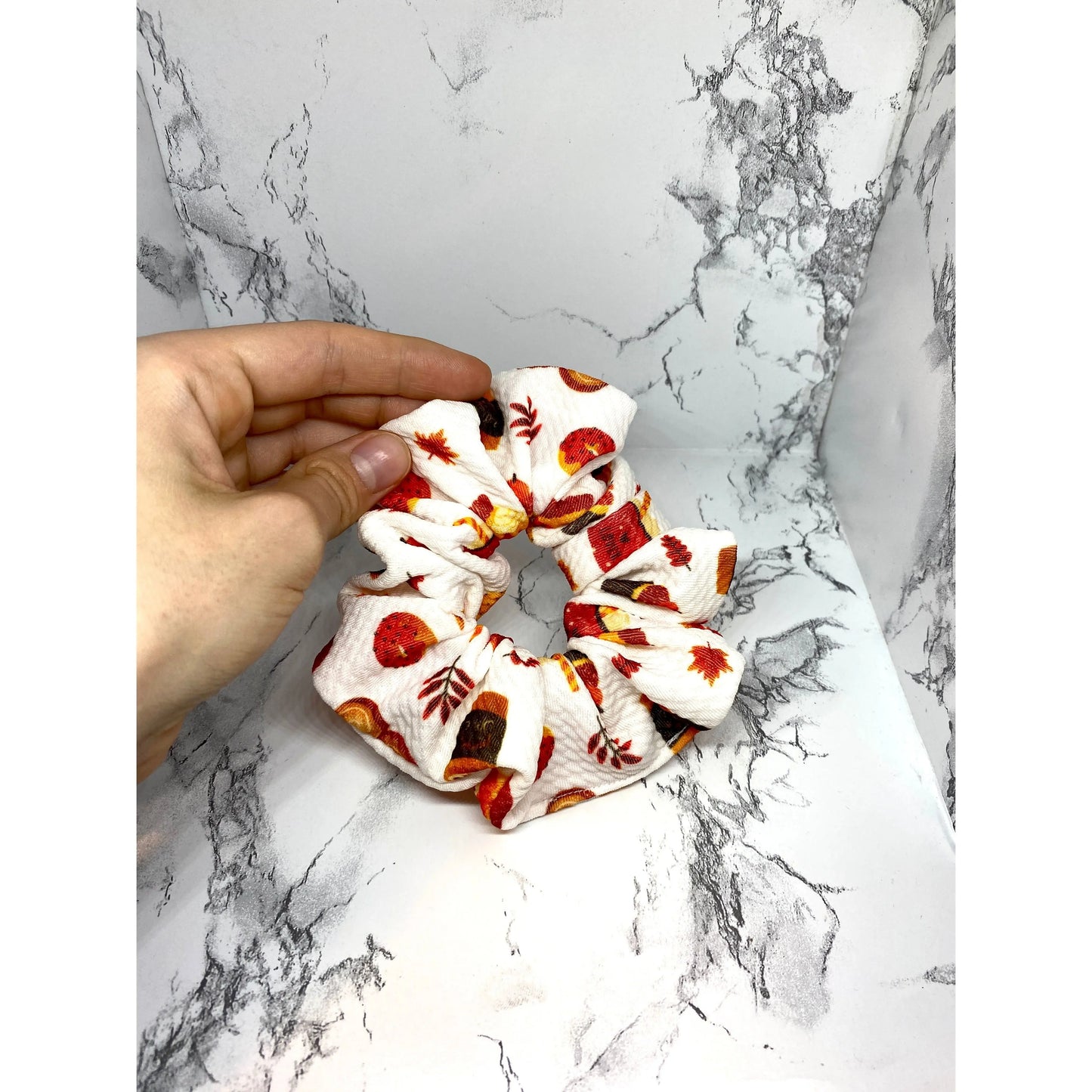 Mini Pumpkin Spice Latte Bullet Scrunchie Enchanted Scrunch