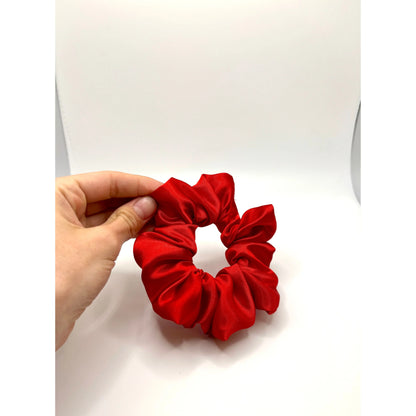 Mini Red Silk Scrunchie enchantedscrunch