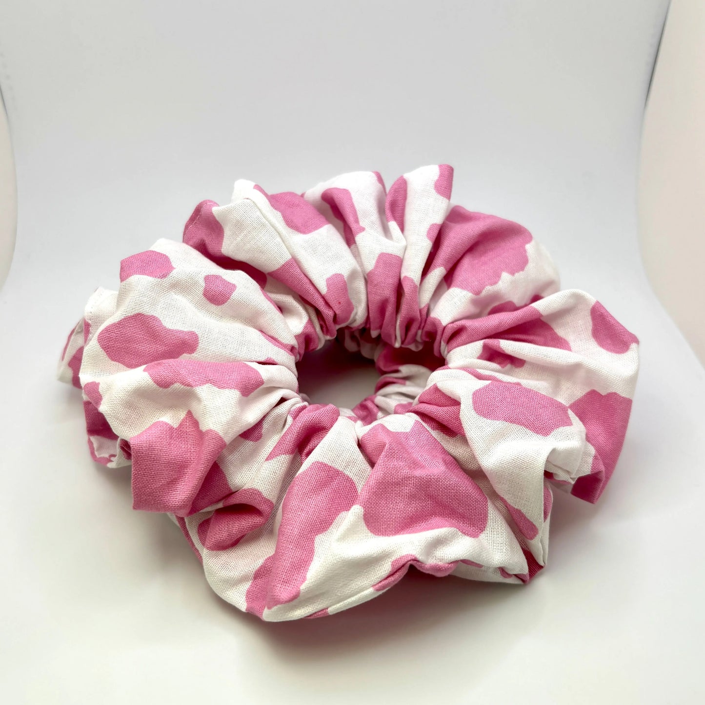 Pink Cow Print Scrunchie enchantedscrunch