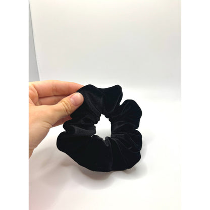 Mini Black Velvet Scrunchie