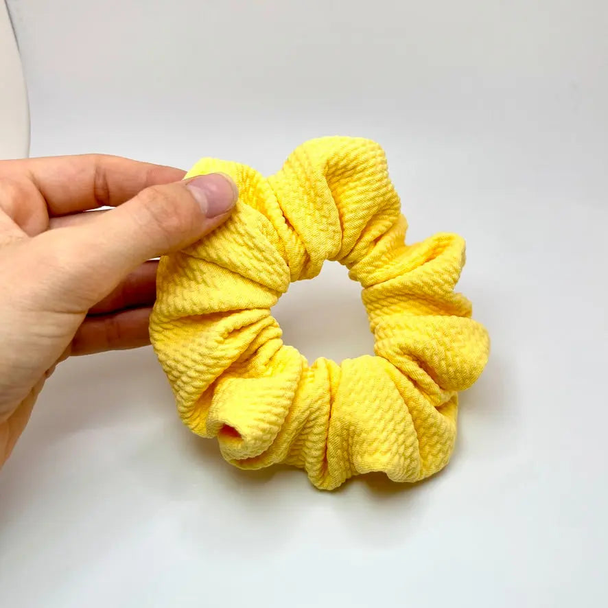 Mini Pastel Yellow Bullet Scrunchie Enchanted Scrunch