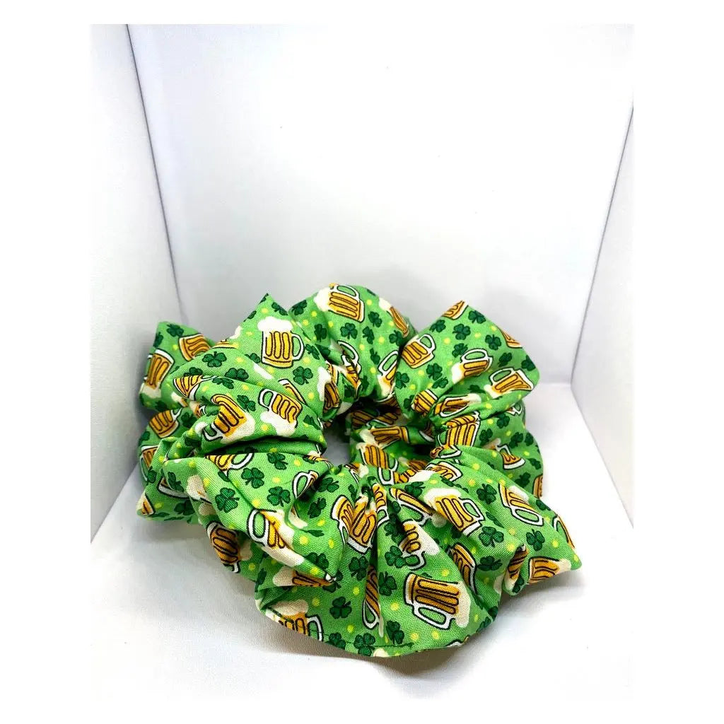 Beer and Shamrocks St Patrick's Scrunchie Enchanted Scrunch