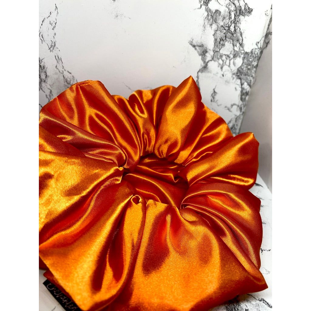 Orange Silk Fall Scrunch Enchanted Scrunch