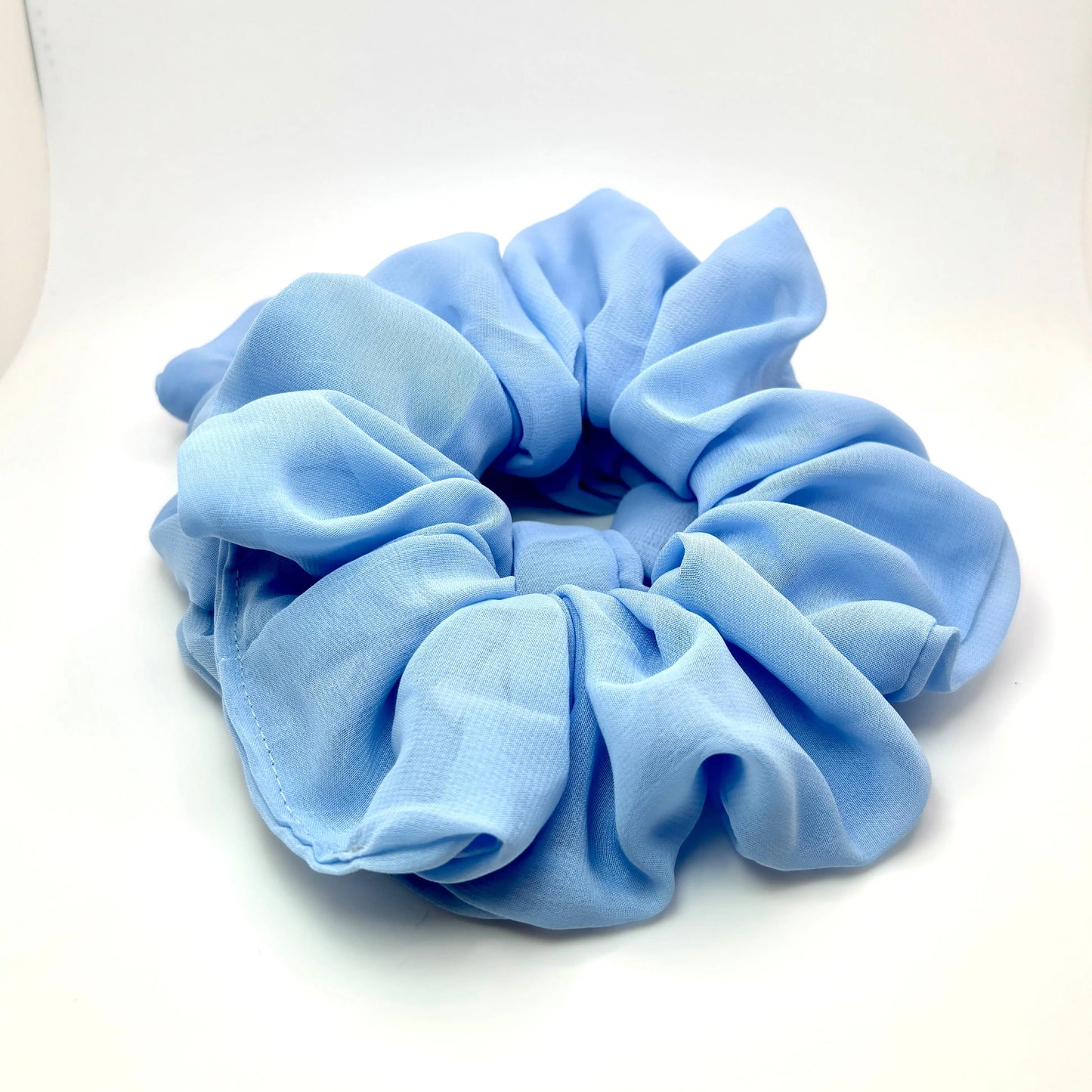 Light Blue Organza Scrunchie enchantedscrunch