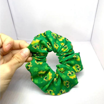 Mini Glitter Shamrocks St Patrick's Scrunchie Enchanted Scrunch