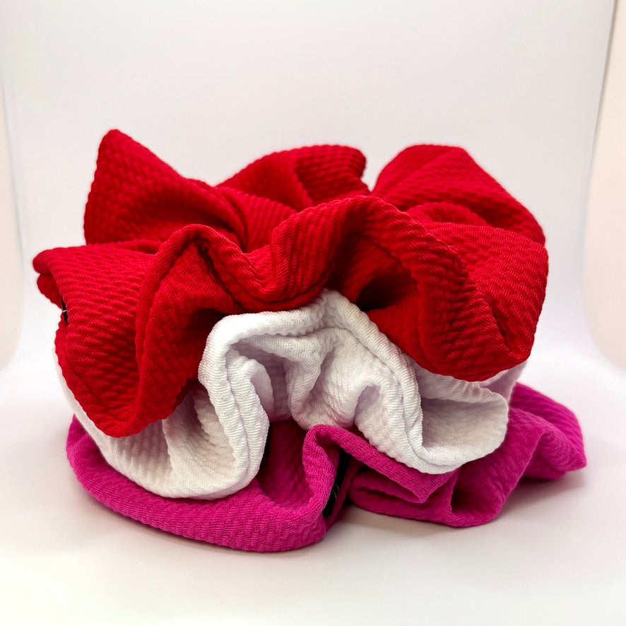 Valentine's Day Bullet Scrunchie Trio