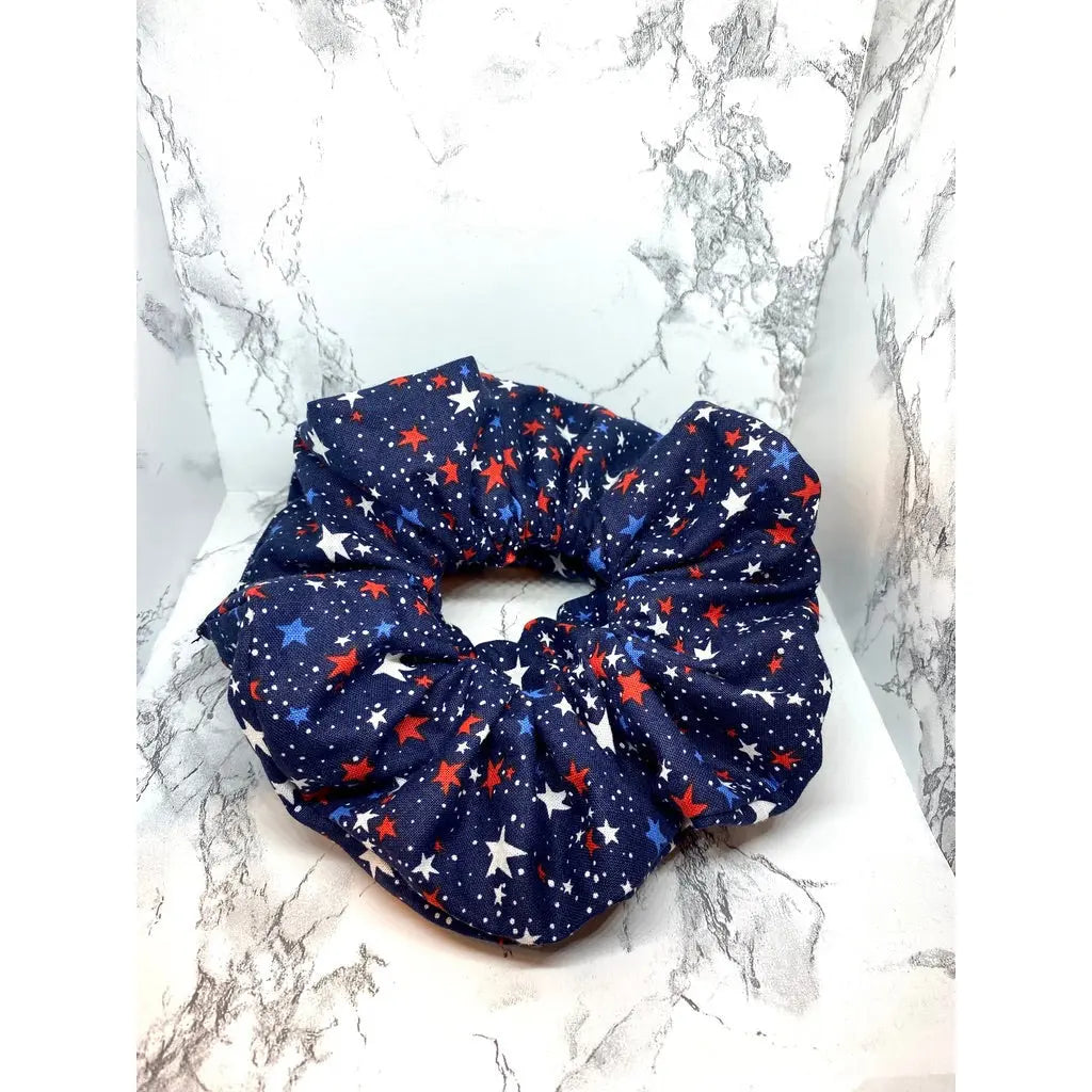 Navy Stars Scrunchie enchantedscrunch