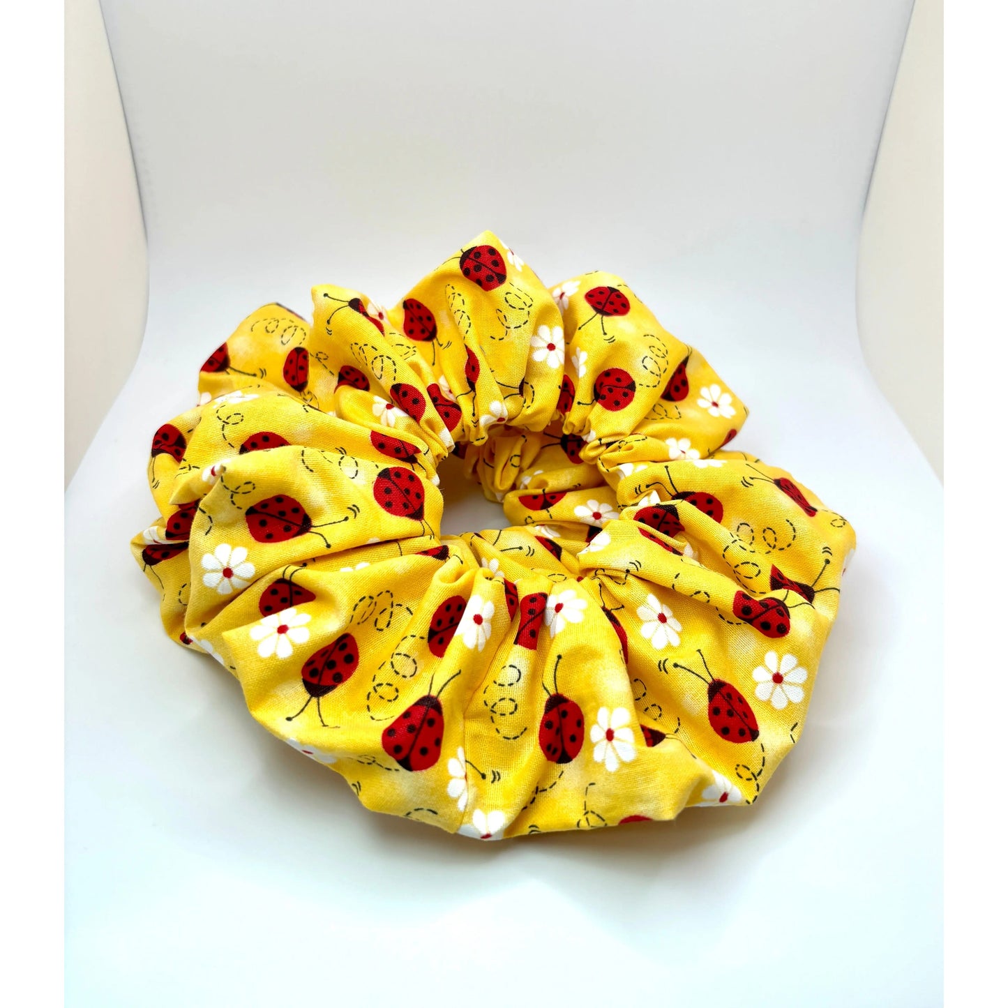 Yellow Ladybug Scrunchie enchantedscrunch