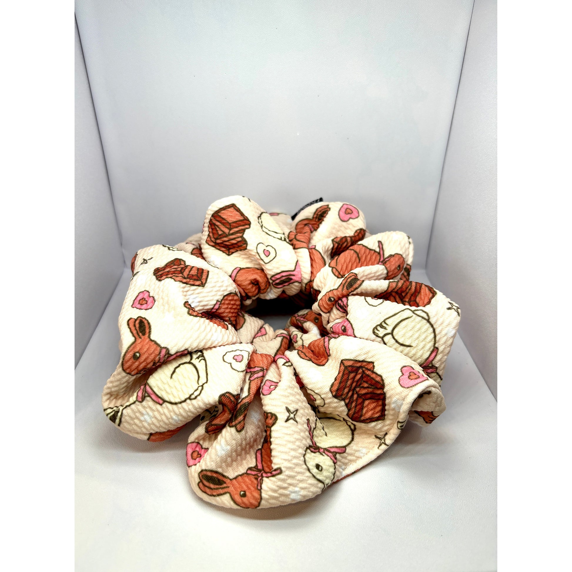 Chocolate Bunny Easter Bullet Scrunchie Enchanted Scrunch