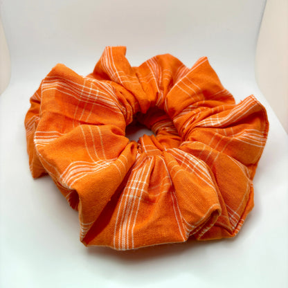 Orange Fall Plaid Scrunchie Enchanted Scrunch