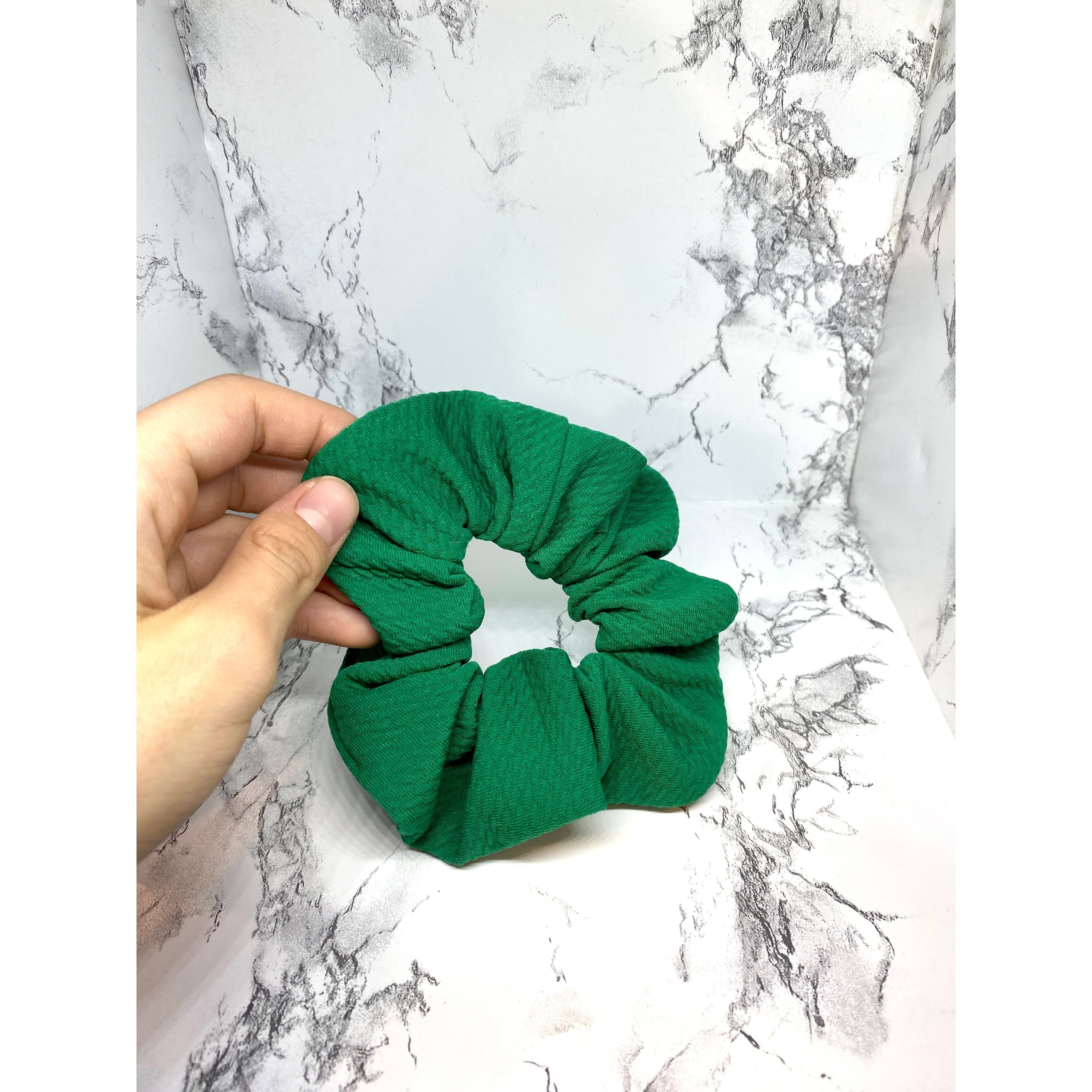 Mini Green Bullet Christmas Scrunchie