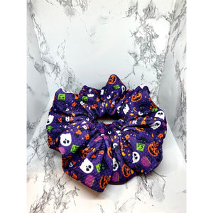 Purple Trick-or-Treat Critters Halloween Bullet Scrunch