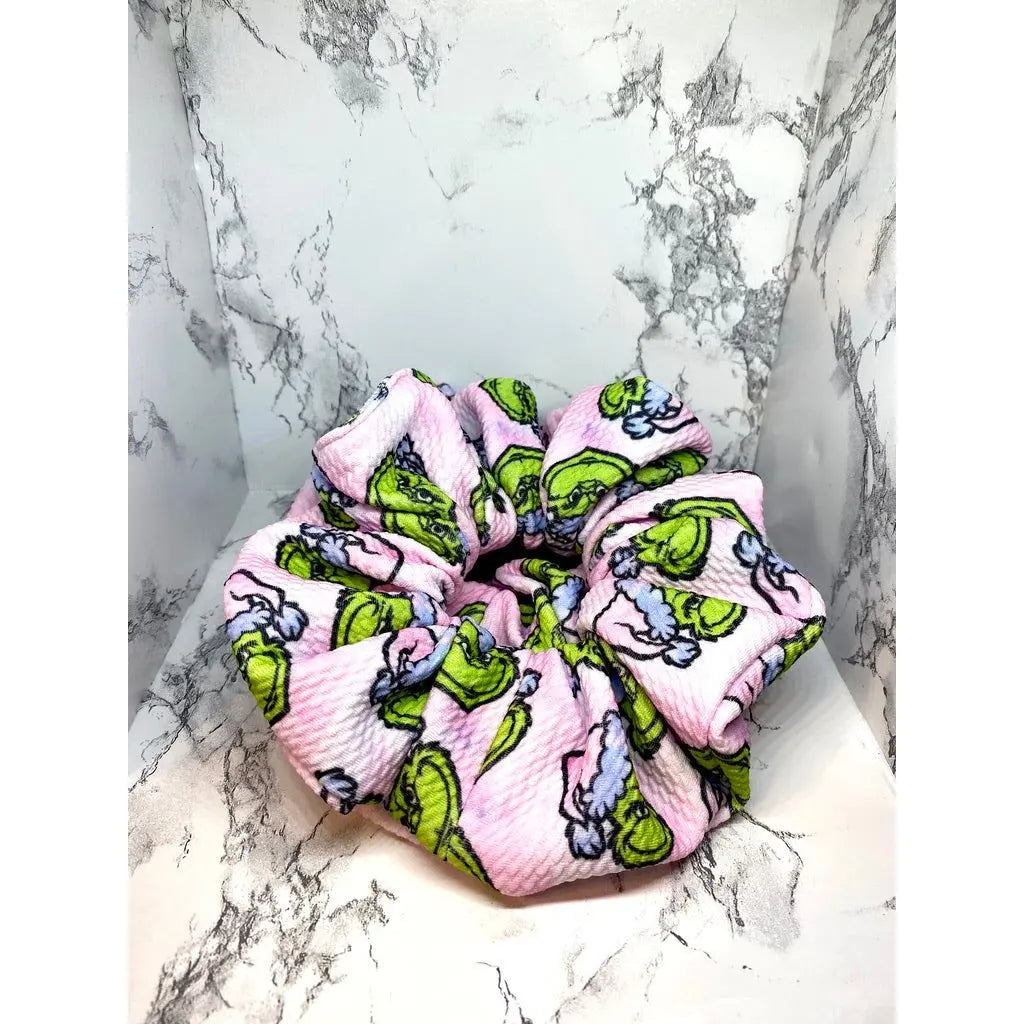 Pink Grinch Bullet Scrunchie Enchanted Scrunch