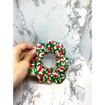Load image into Gallery viewer, Mini Christmas Cheetah Bullet Scrunchie
