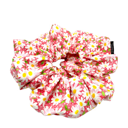 Pink Daisy Summer Scrunchie enchantedscrunch