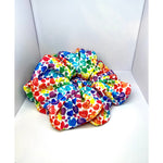 Load image into Gallery viewer, Rainbow Hearts Valentine&#39;s Day Bullet Scrunchie
