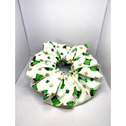 White Leprechaun Hat St Patrick's Scrunchie Enchanted Scrunch