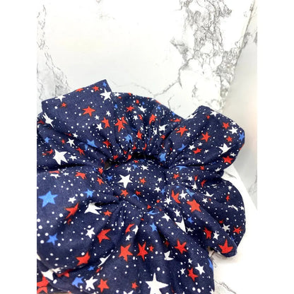 Navy Stars Scrunchie enchantedscrunch