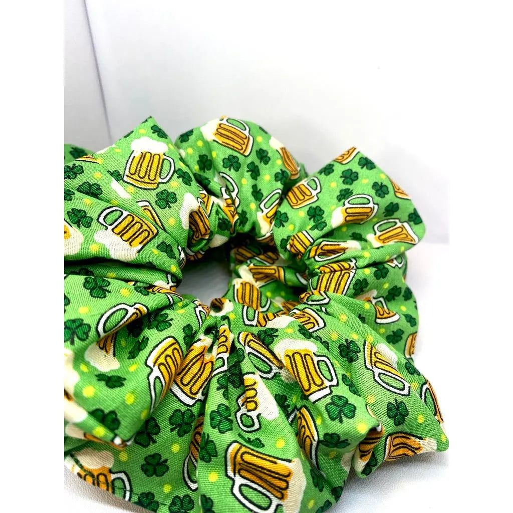 Beer and Shamrocks St Patrick's Scrunchie Enchanted Scrunch