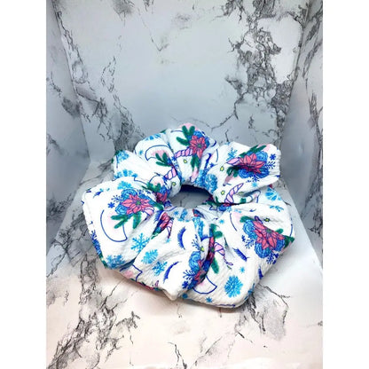 Snowflake Unicorn Winter Scrunchie Enchanted Scrunch