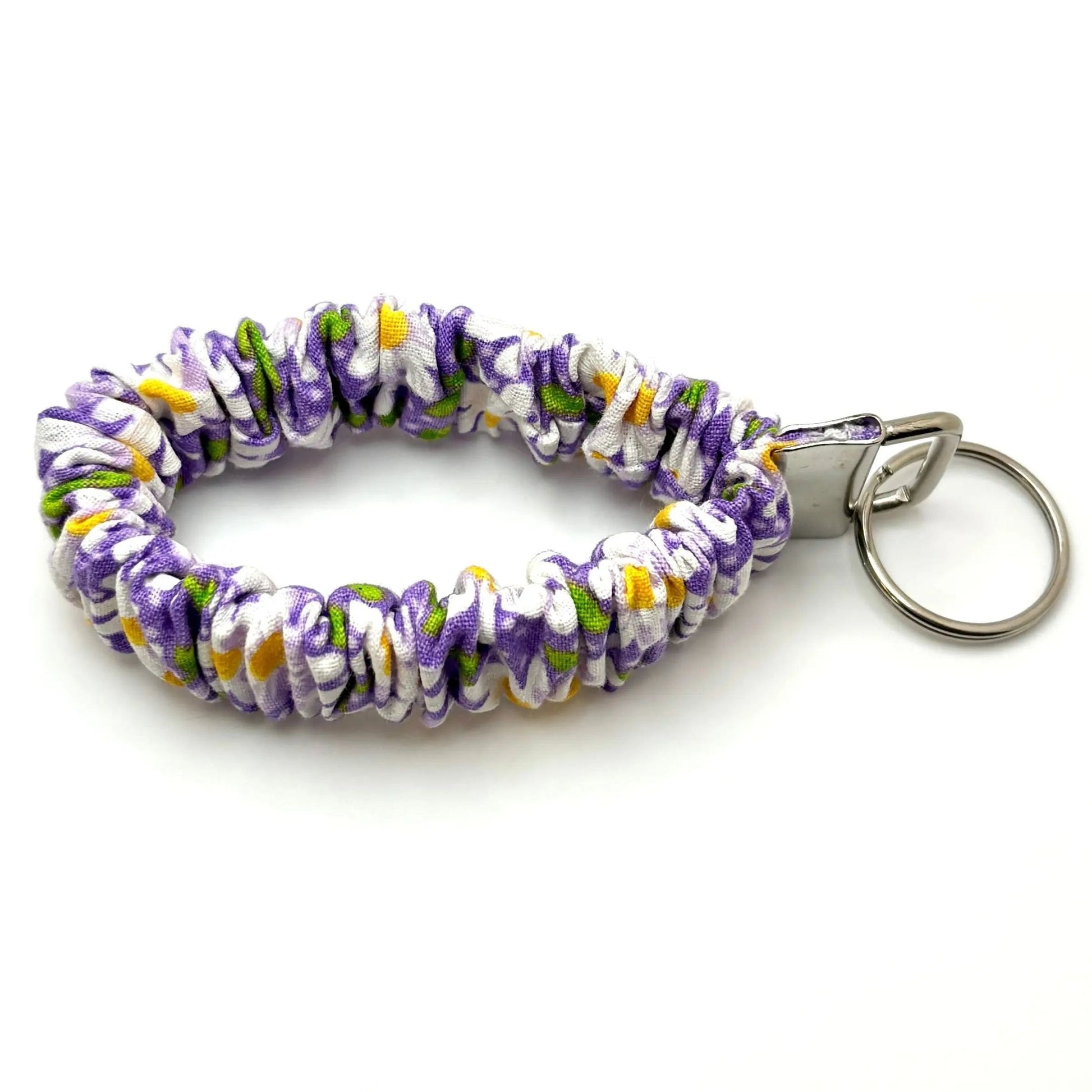 Purple Daisy Summer Scrunchie Wristlet Enchanted Scrunch