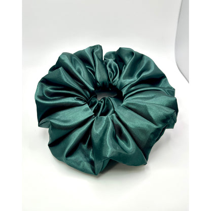 Forest Green Silk Scrunchie